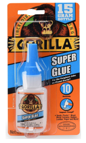 Gorilla Super Glue 15 Gram, Clear, (Pack of 1)